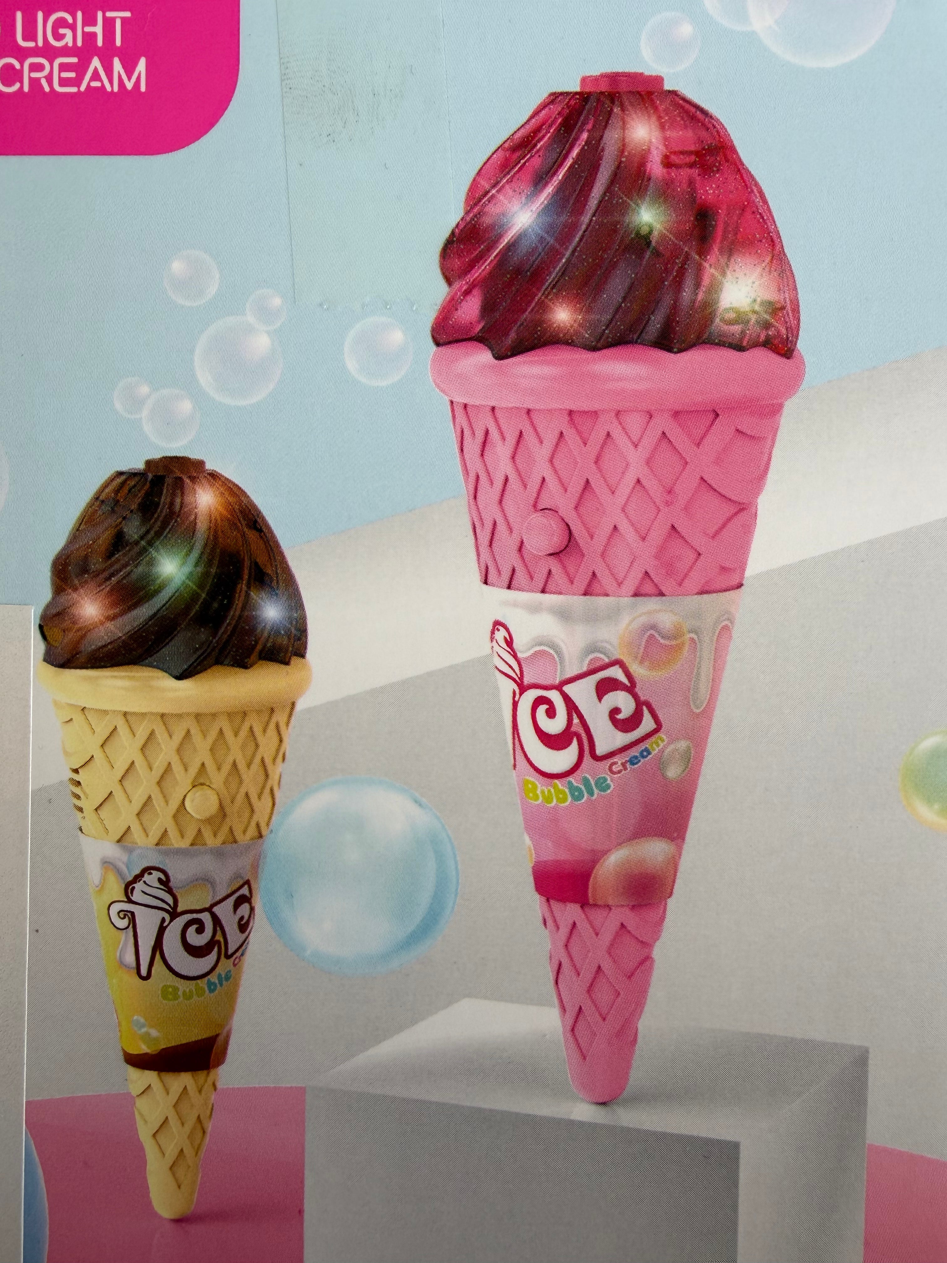 Машинка за сапунени балони „Ice Bubble Cream“ със светлина и звук